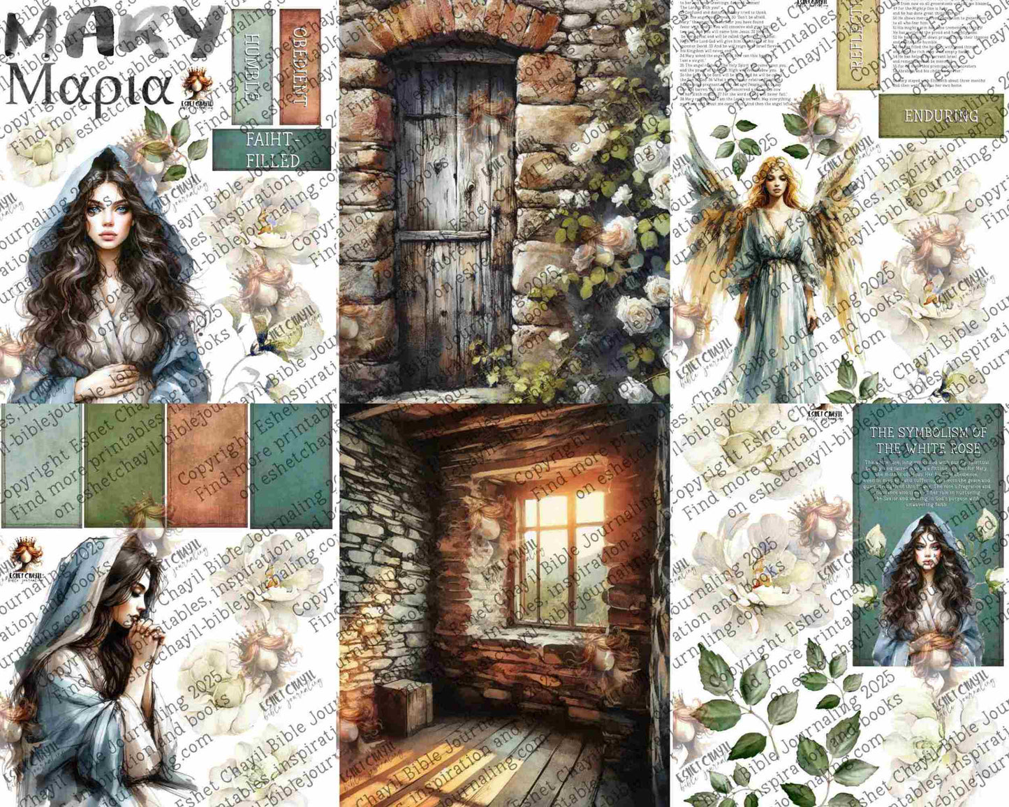 WOB PRINTABLE #34 MARY (DETAILED FACES) - ENGLISH