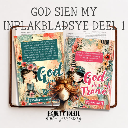 God Sien My Stel 1 – Bybel Joernaal Inplakbladsye