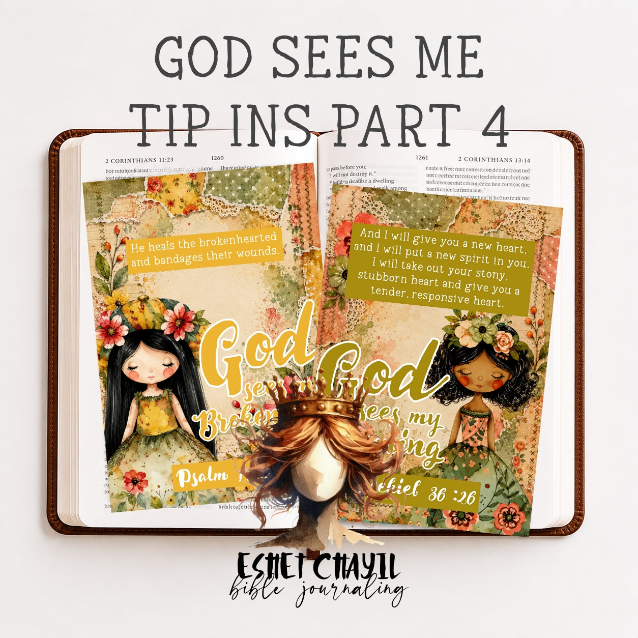 God Sees Me Set 4 – Bible Journaling Tip Ins