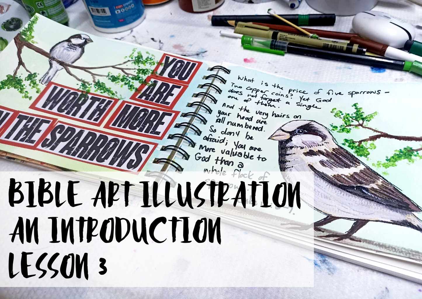 Journaling with Juanita  - Introduction to Bible Art Illustration Course