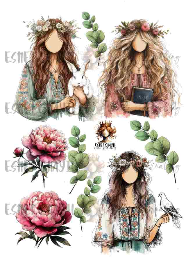 Growing in God's Garden Bible Art Cutout and Collage Book - English