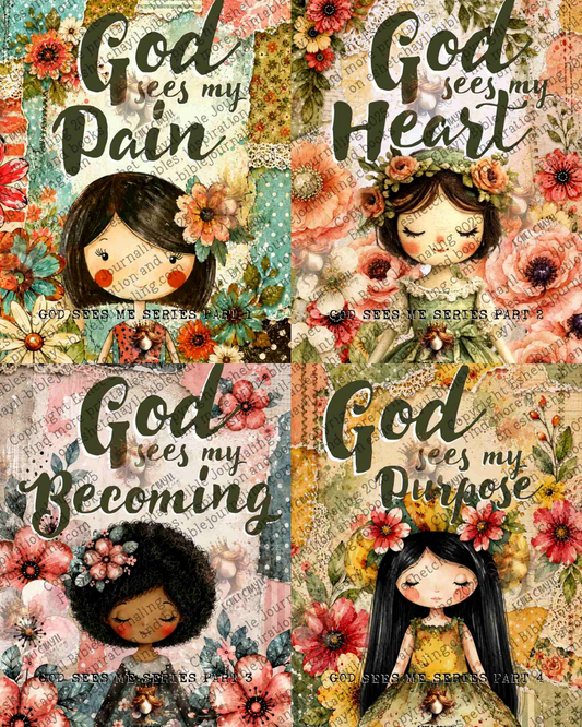 God Sees Me BUNDLE - ENGLISH - Bible Journaling and Scripture Writing Printable