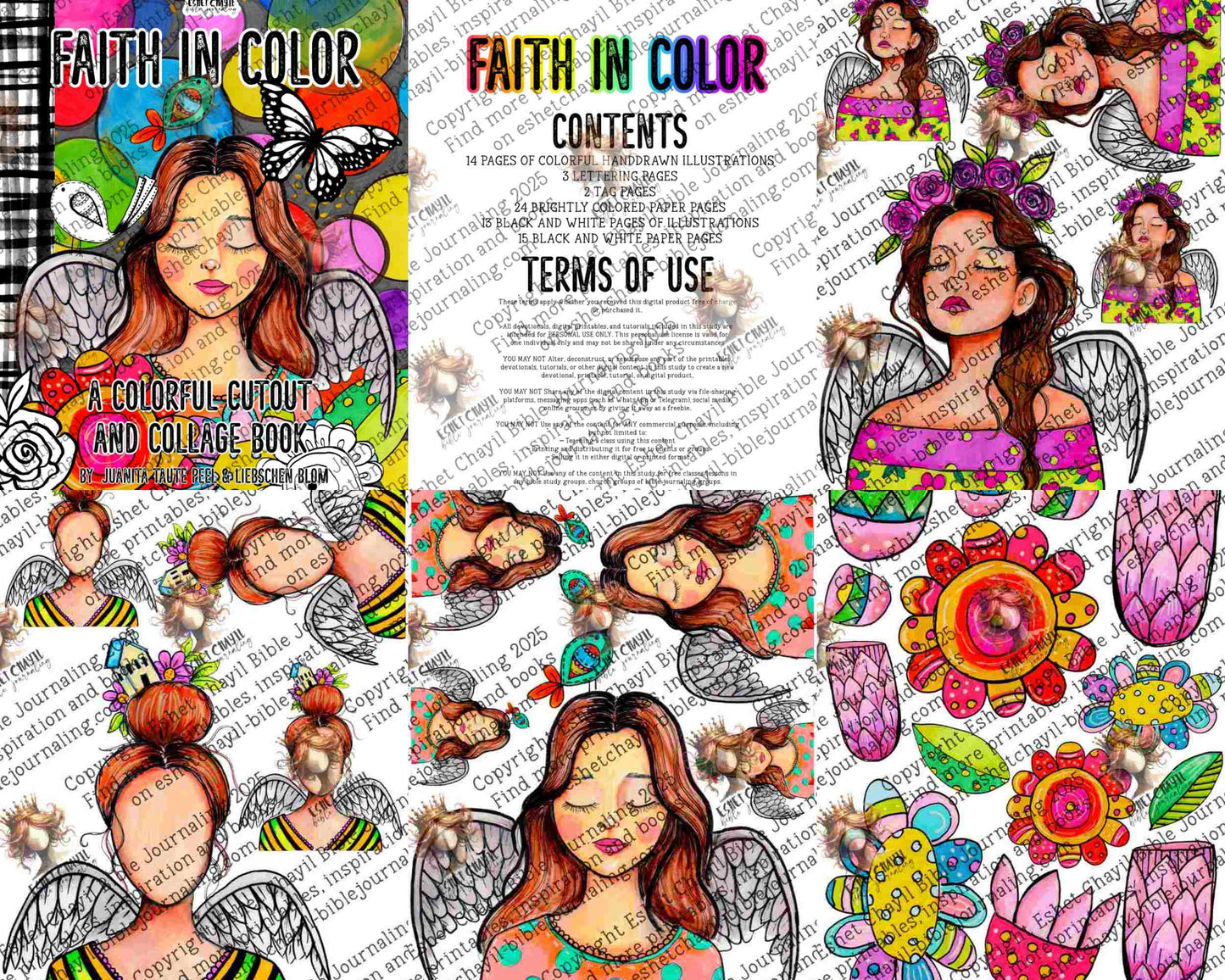 FAITH IN COLOR DIGITAL CUTOUT AND COLLAGE EBOOK