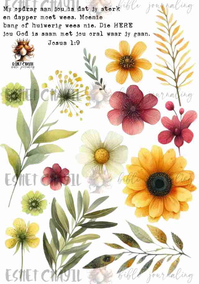 #GOD SAYS I AM BIBLE JOURNALING PRINTABLE - EK IS NOOIT ALLEEN NIE (AFRIKAANS)