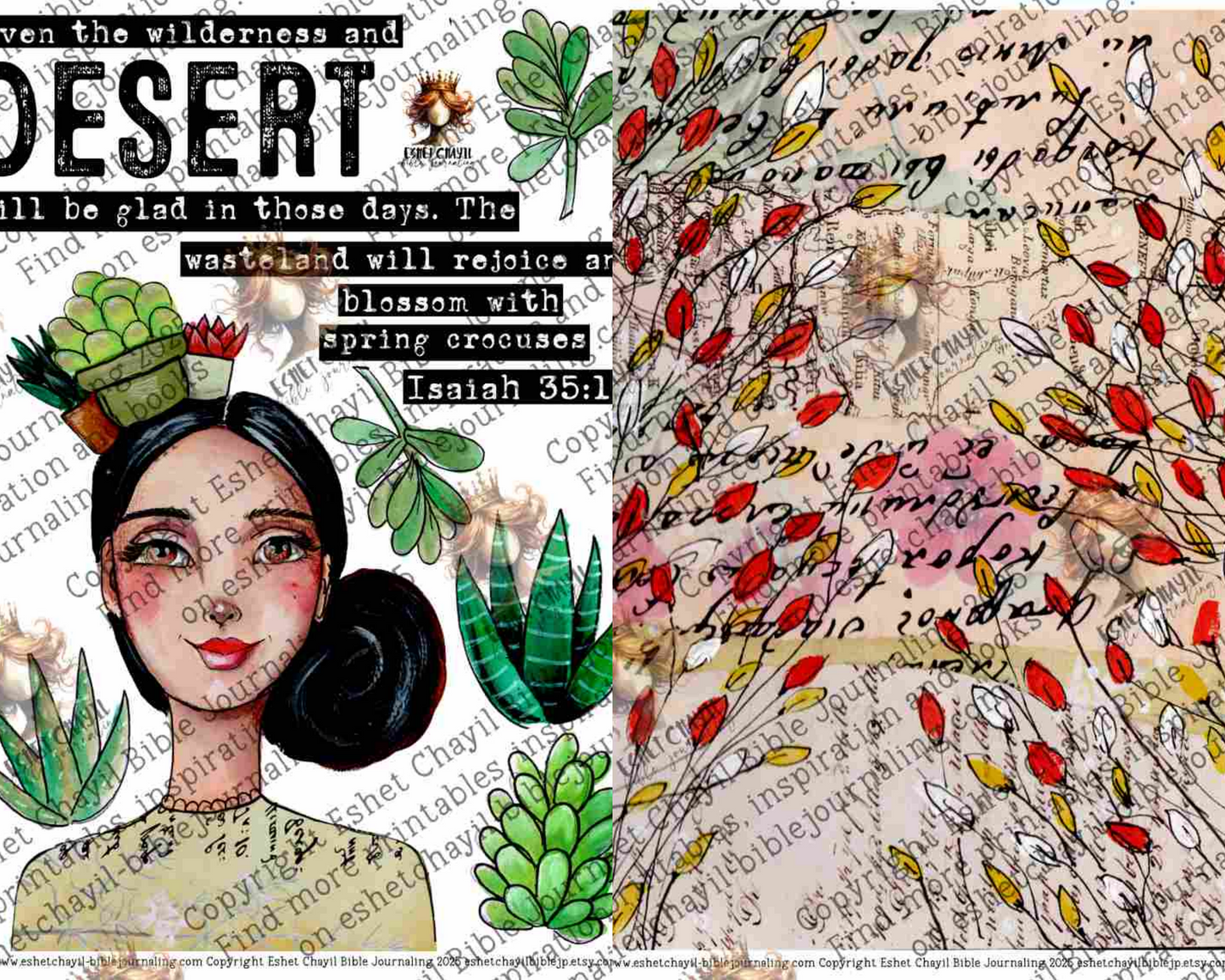 In the Desert #1 – Bible Journaling Prntable