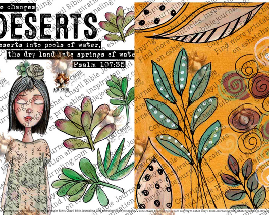 In the Desert #3 – Bible Journaling Prntable