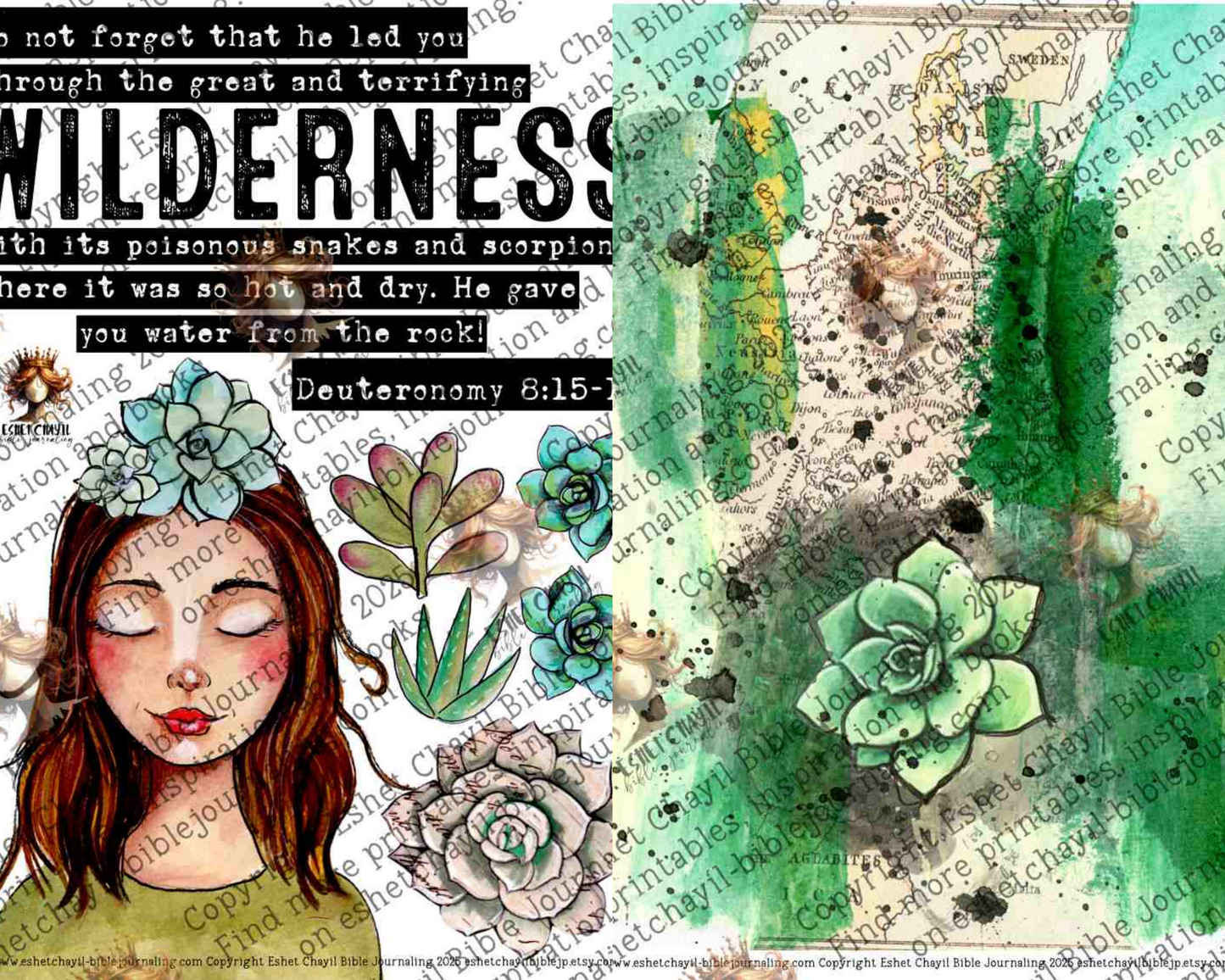 In the Desert #5 – Bible Journaling Prntable