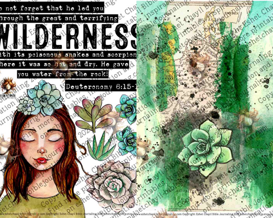 In the Desert #5 – Bible Journaling Prntable